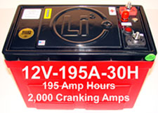 Click here for details on our lithium-ion deep cycle batteries