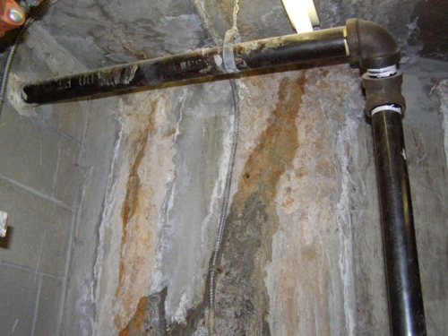 We also fix concrete cracks to prevent leakage down walls